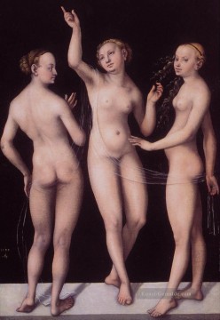 Die drei Grazien Lucas der Ältere Nacktheit Cranach Ölgemälde